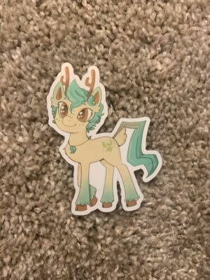 Leafy Lope Sticker