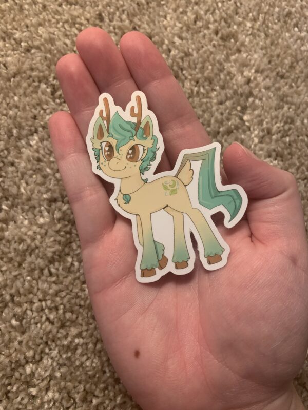 Leafy Lope Sticker - Image 2