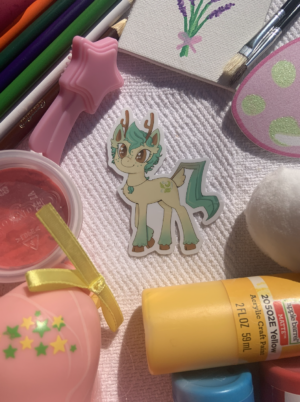 Leafy Lope Sticker