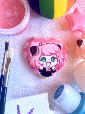 Anya Heart Plush Badge