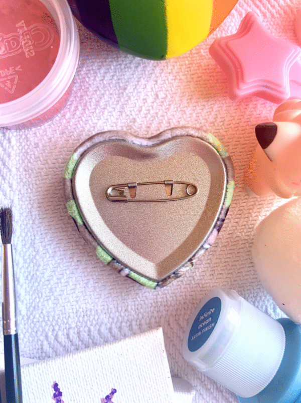 Molly Heart Plush Badge - Image 2