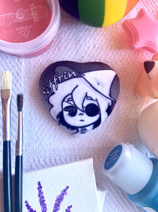 Siffrin Heart Plush Badge